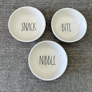 Rae Dunn set of 3 mini dishes